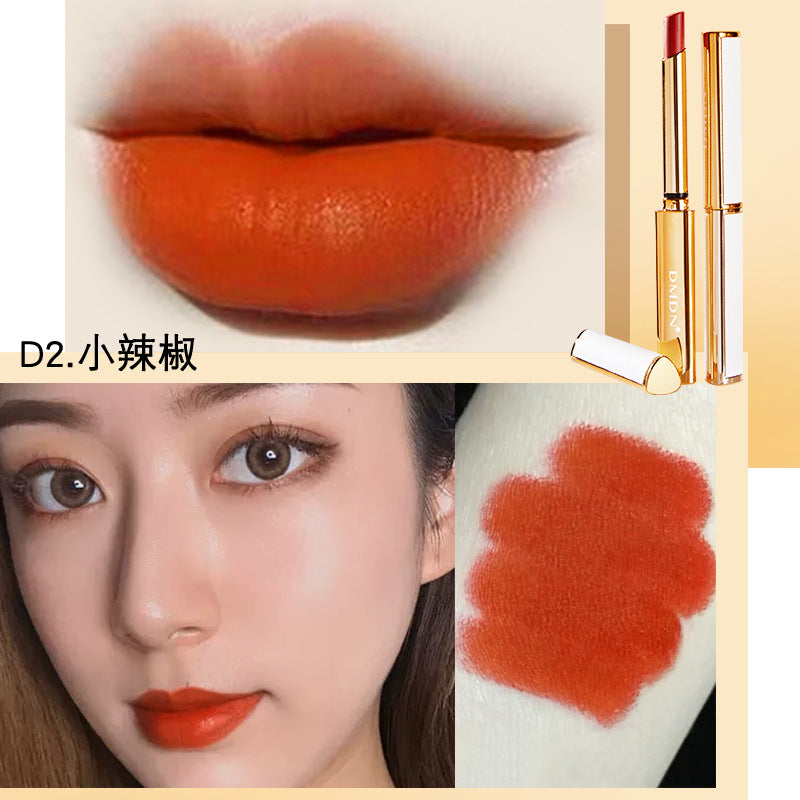 Thin Tube Lipstick Velvet Matte Lambskin Does Not Fade