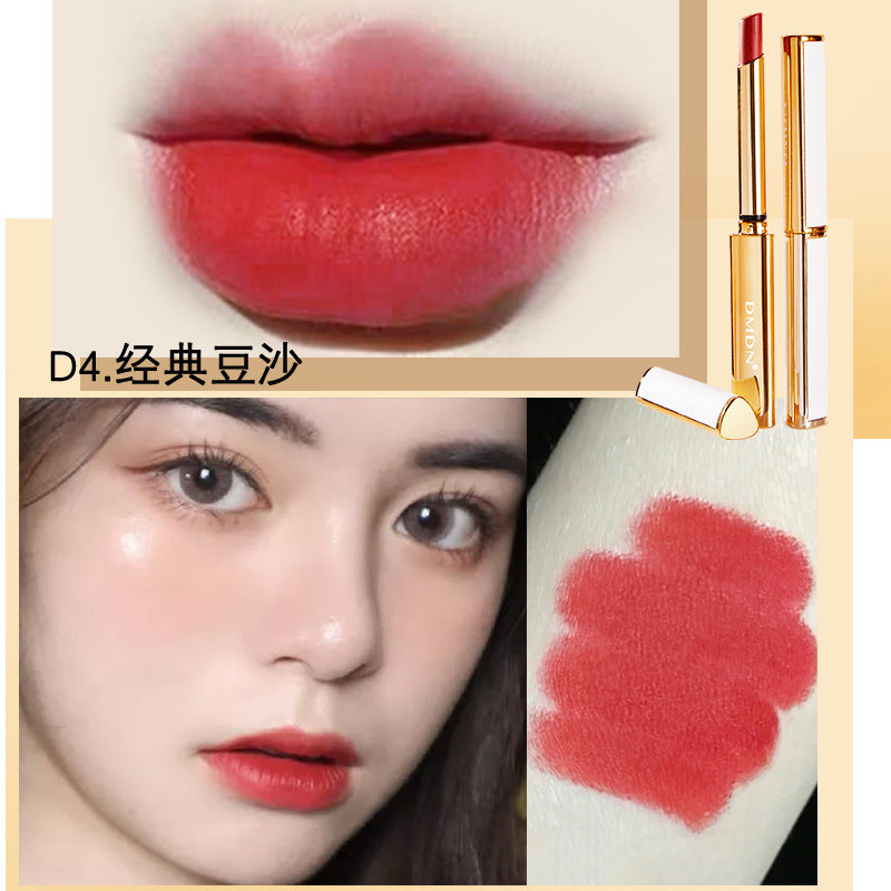 Thin Tube Lipstick Velvet Matte Lambskin Does Not Fade