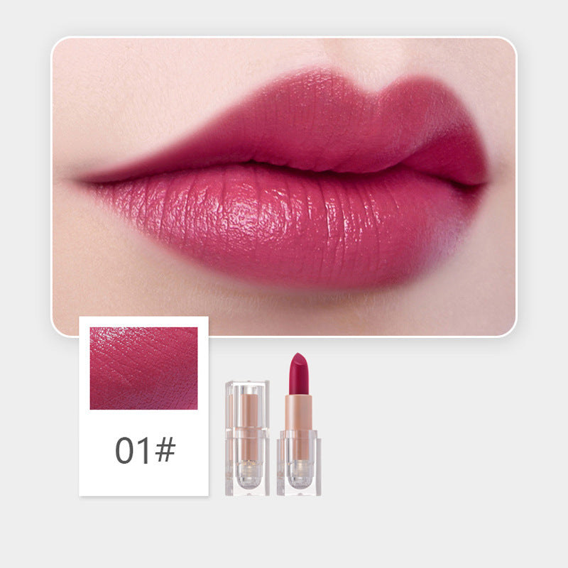 Matte Finish Crystal Square Tube Lipstick