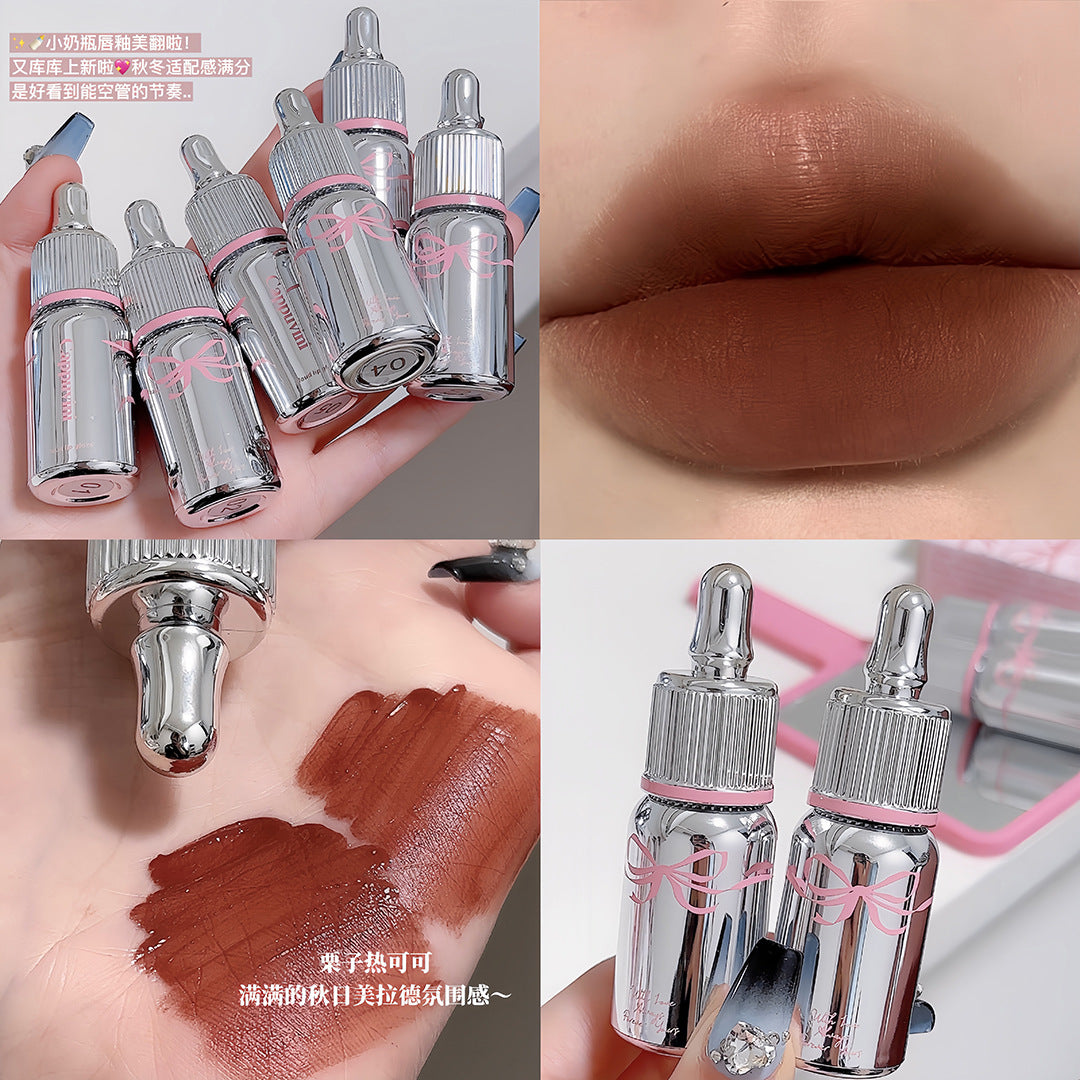 Small Feeding Bottle Mousse Lip Lacquer Matte Finish Lipstick