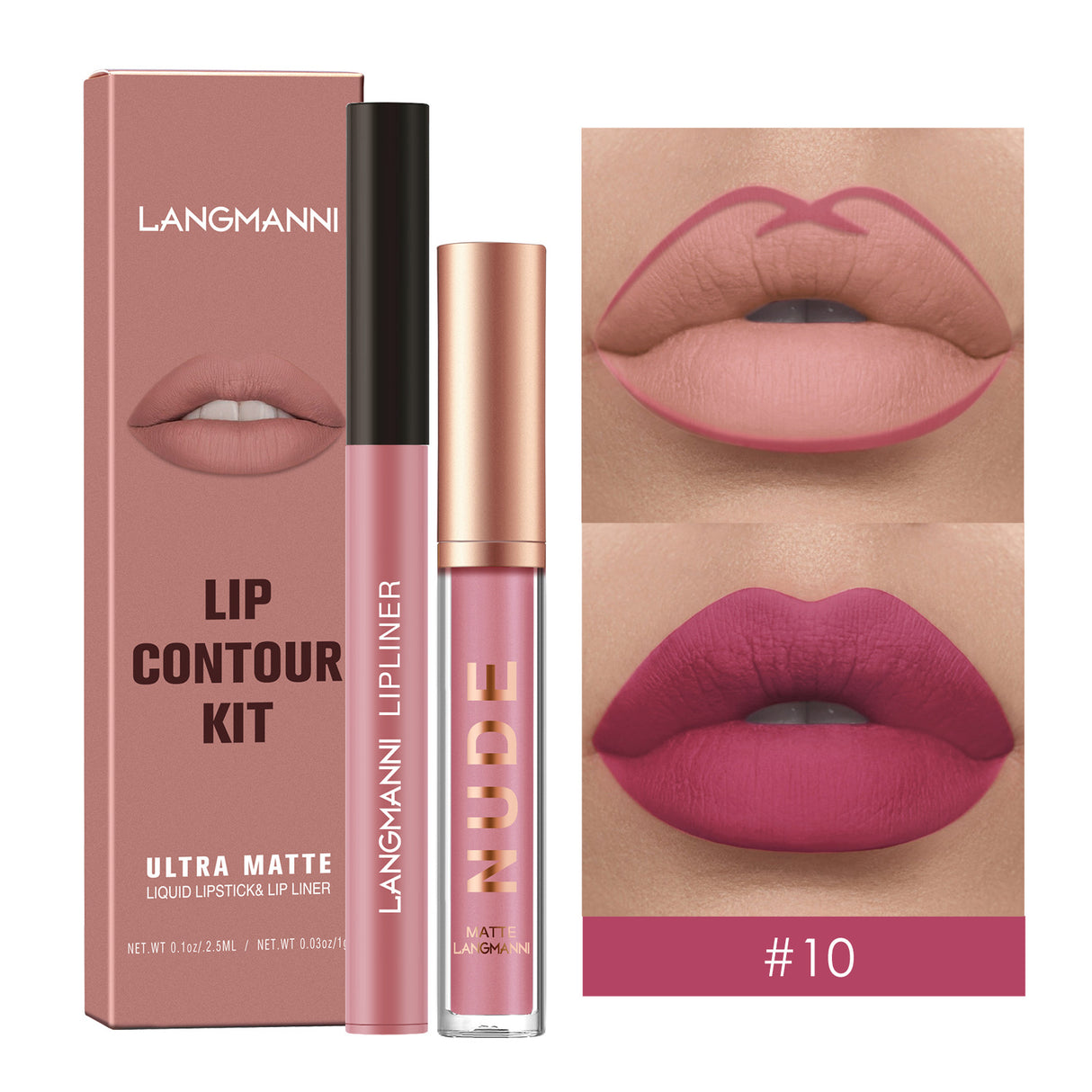 Lip Liner Combination Suit No Stain On Cup Matte Lip Gloss Suit