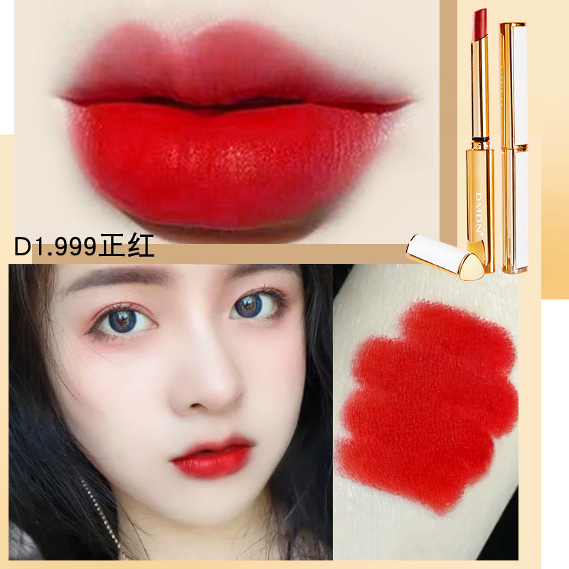 Thin Tube Lipstick Velvet Matte Lambskin Does Not Fade