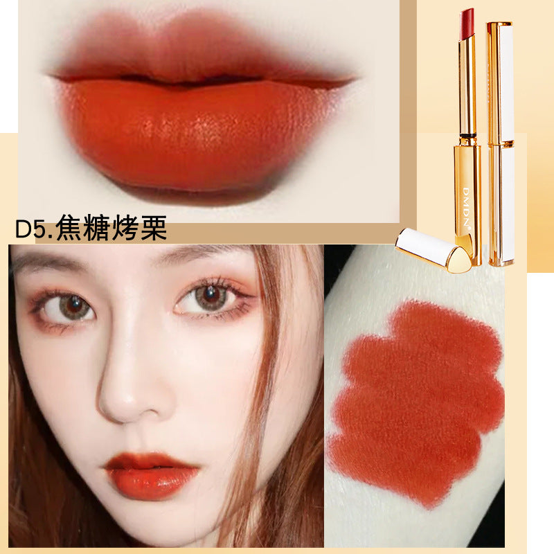 Thin Tube Lipstick Velvet Matte Lambskin Does Not Fade