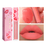 12-color Single Sexy Red Lip Matte Lip Gloss Not Easy To Makeup Matte Surface Lip Gloss