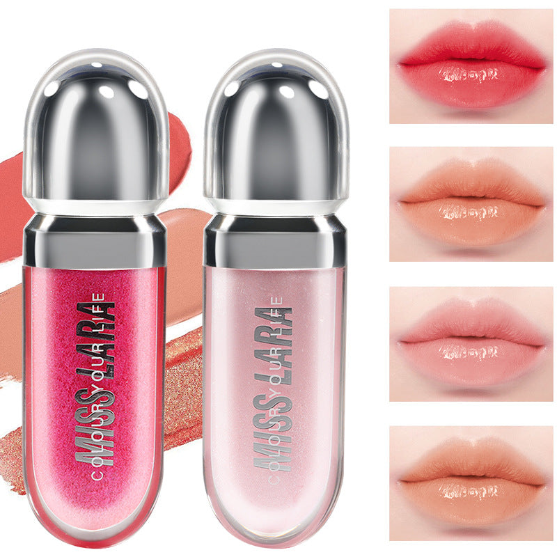 Flat Tube Lip Gloss Non-fading No Stain On Cup Liquid Lipstick