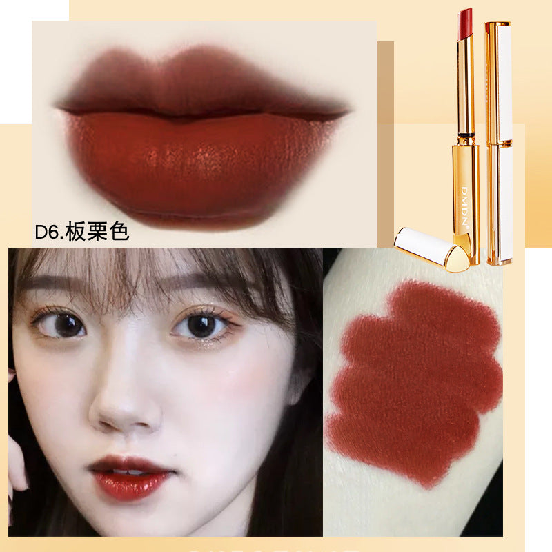 Thin Tube Lipstick Velvet Matte Lambskin Does Not Fade