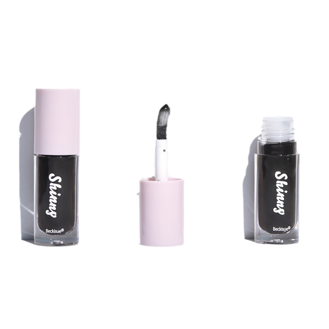 Translucent Black Lip Gloss Water Light Mirror Highlight Lipstick