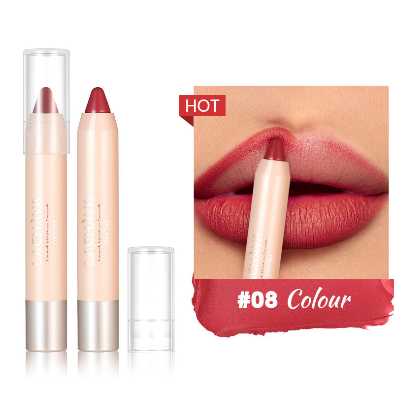 8-color Matte Lipstick Pen Waterproof No Stain On Cup