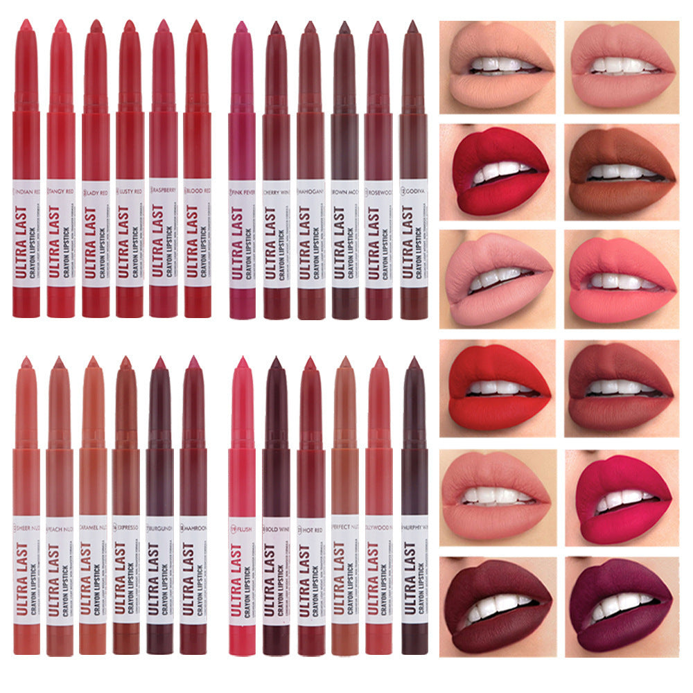 Cross-border Matte Dual-use Lipstick Lip Gloss Not Easy Pen Foreign Trade