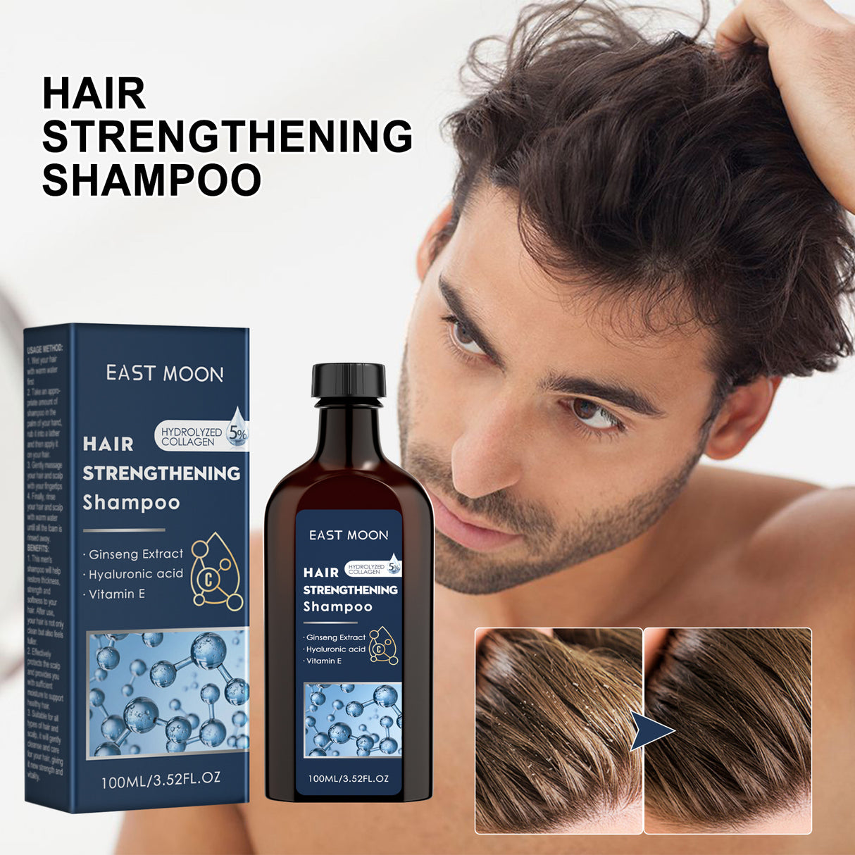 Men's Shampoo Deep Cleansing And Moisturizing Hair Roots