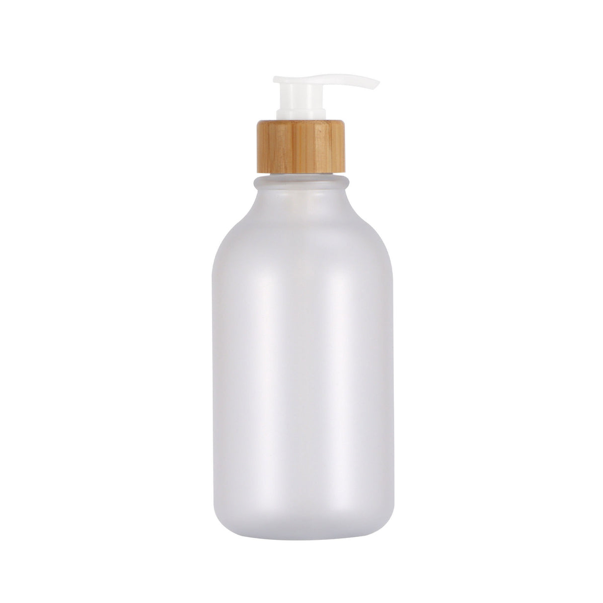 Push Round Shoulder Frosted Lotion Bottle PET Plastic Shampoo Bottle Shower Gel