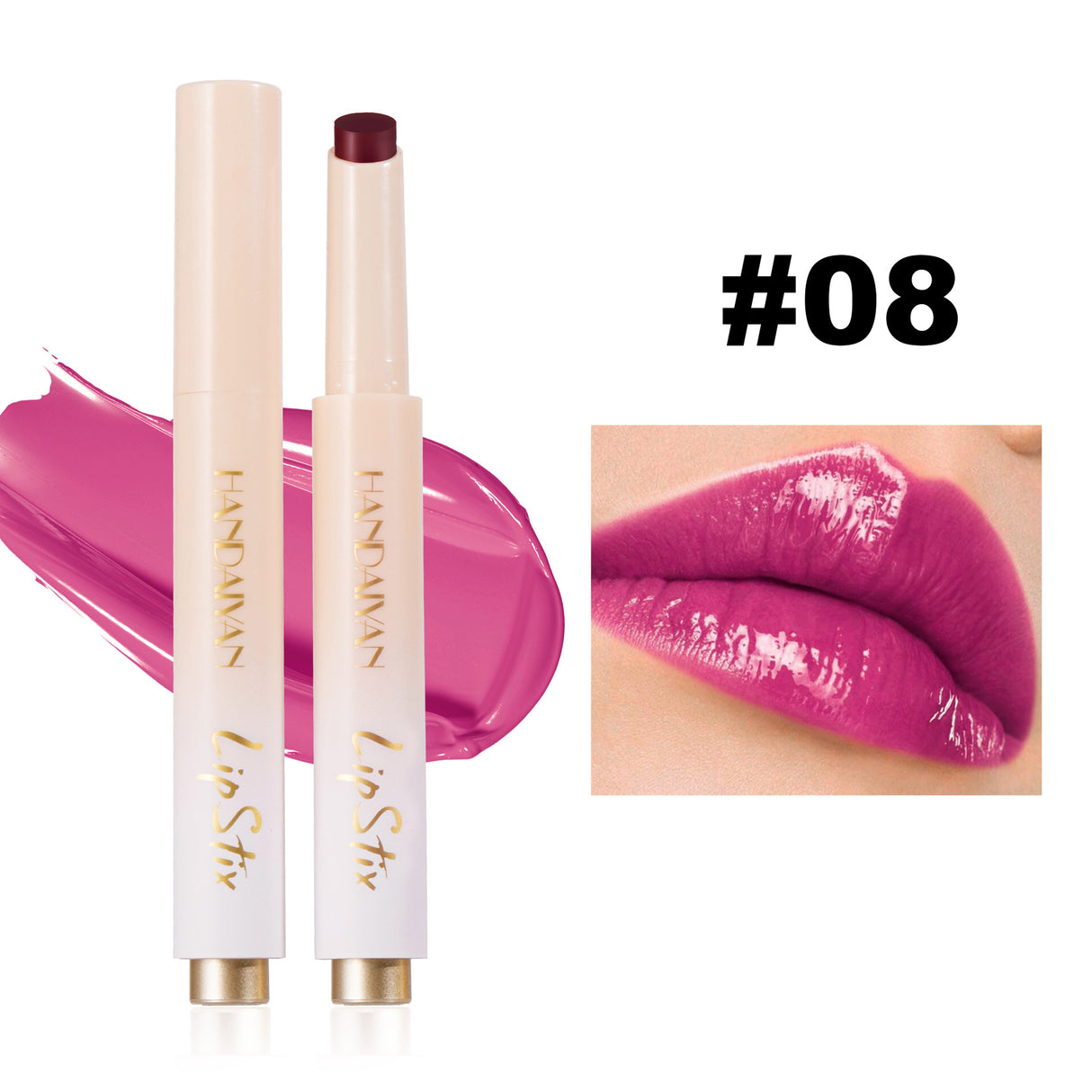 Press Lipstick Lip Balm Color Rendering Mirror Water Light