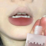 Ice Cream Lip Lacquer White Lipstick Velvet Matte Matte Lip Mud No Stain On Cup