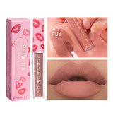 12-color Single Sexy Red Lip Matte Lip Gloss Not Easy To Makeup Matte Surface Lip Gloss