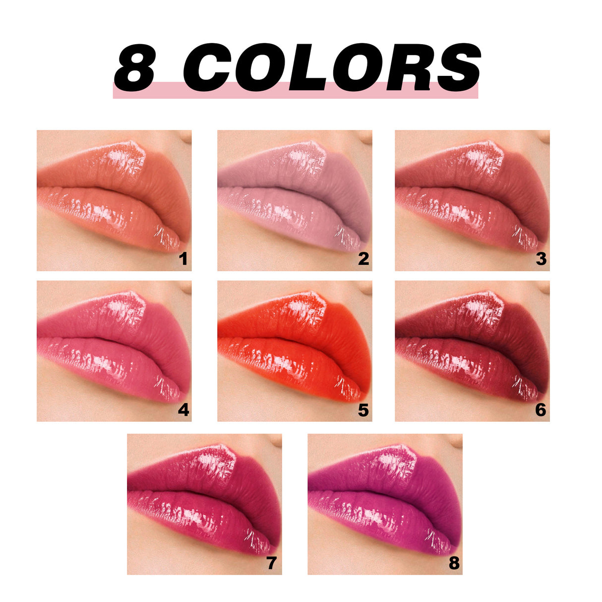 Press Lipstick Lip Balm Color Rendering Mirror Water Light