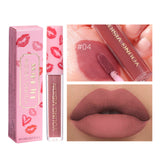 12-color Single Sexy Red Lip Matte Lip Gloss Not Easy To Makeup Matte Surface Lip Gloss