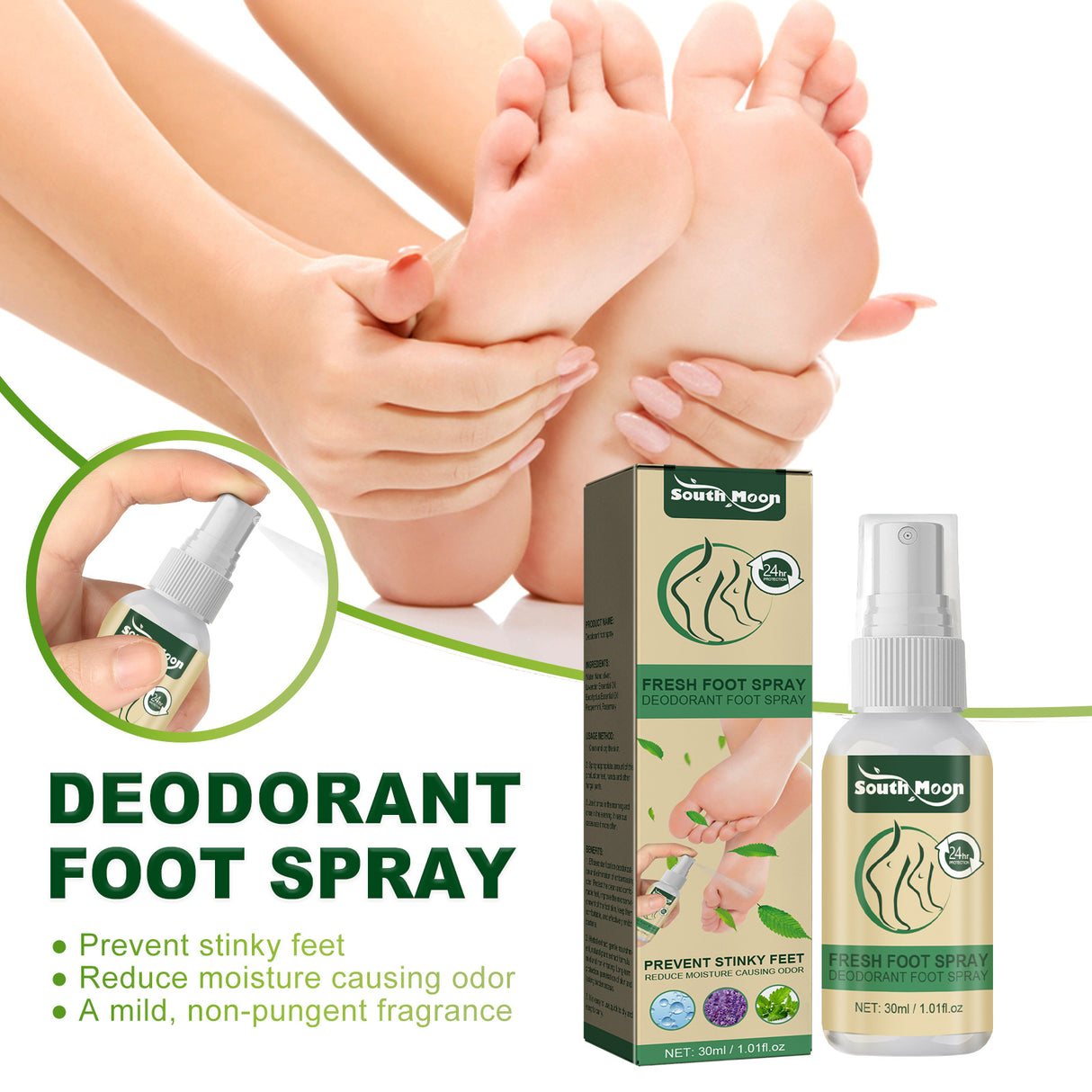 Deodorant Foot Spray Feet Dry Peeling