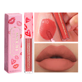 12-color Single Sexy Red Lip Matte Lip Gloss Not Easy To Makeup Matte Surface Lip Gloss