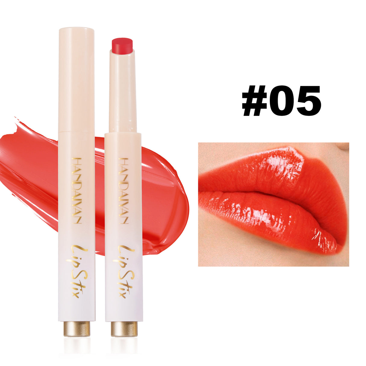 Press Lipstick Lip Balm Color Rendering Mirror Water Light