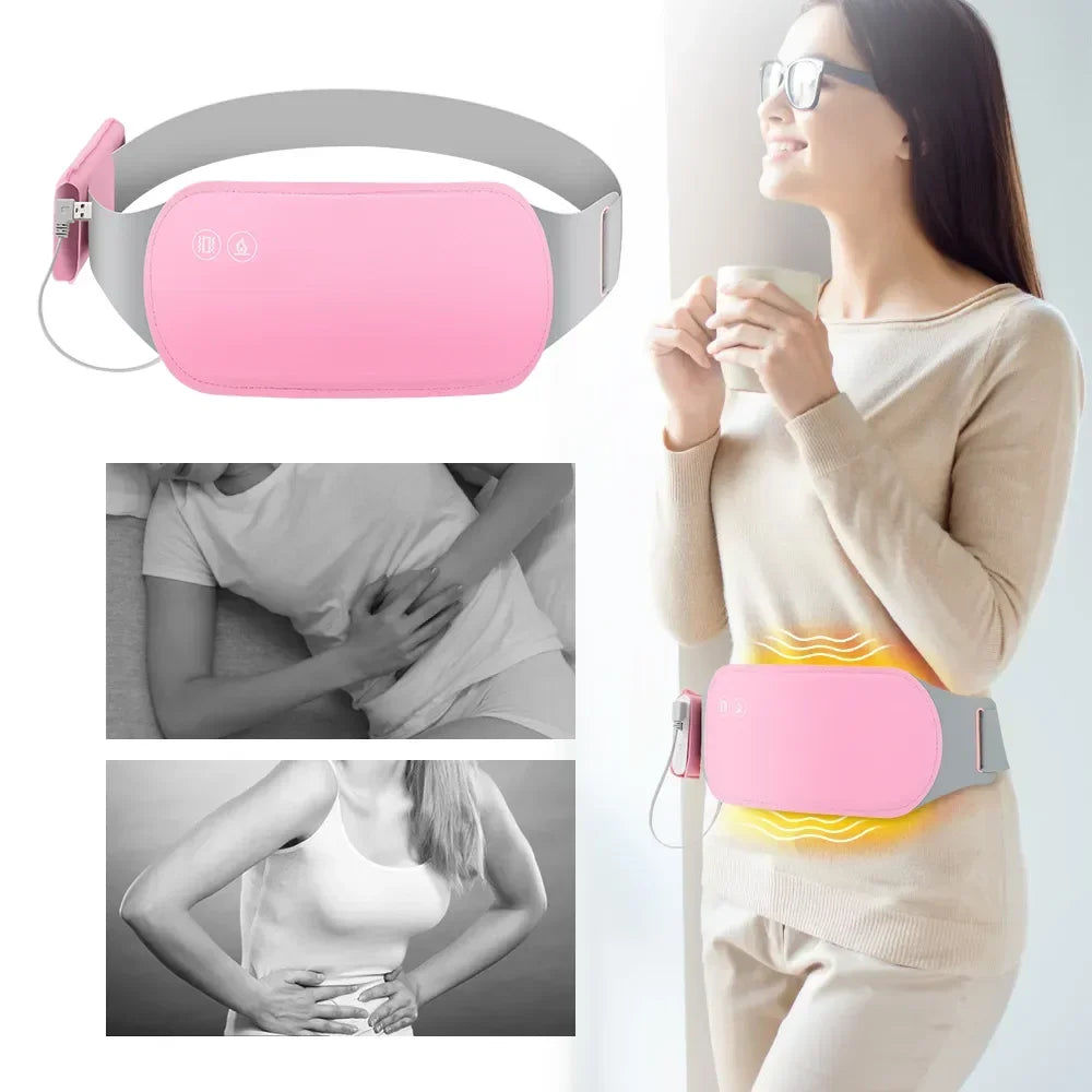 Menstrual Heating Portable Heating Massager Belt Abdominal Waist Belt Relieve Period Uterus Cold Dysmenorrhea Relieving Belt