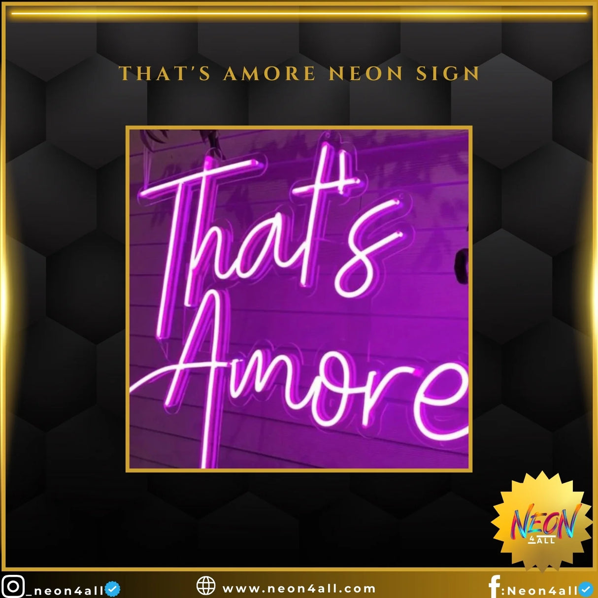 That's Amore Neon Sign