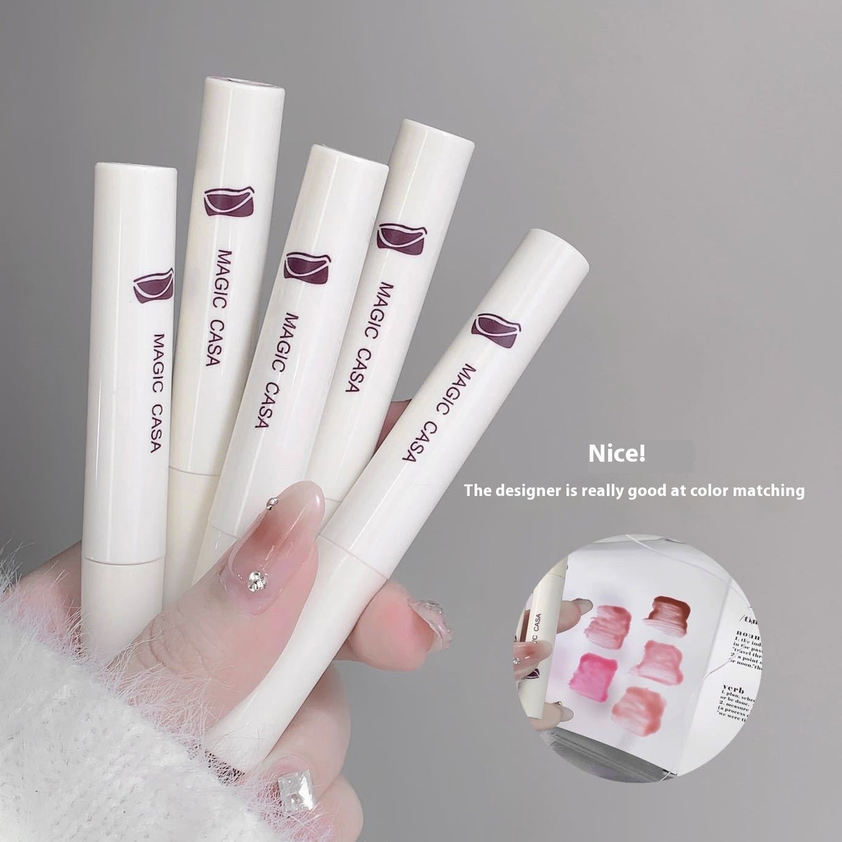 Lip Lacquer White Chocolate Mirror Lip Gloss Five Pieces