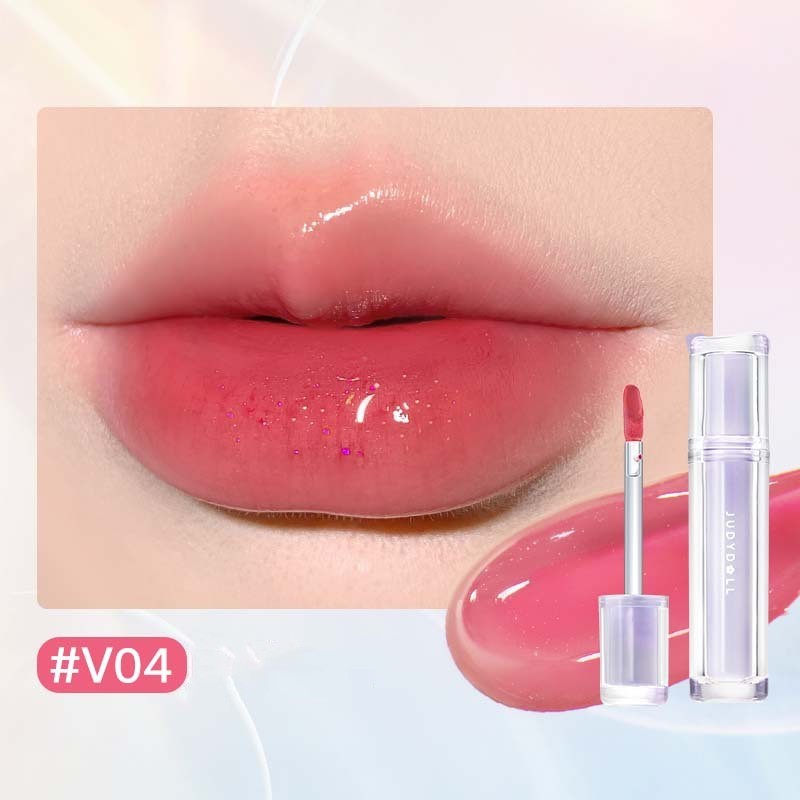 Iced Tea Mirror Lip Glaze Mirror Water Gloss Lip Gloss Glass Jelly Lip Brown Lipstick