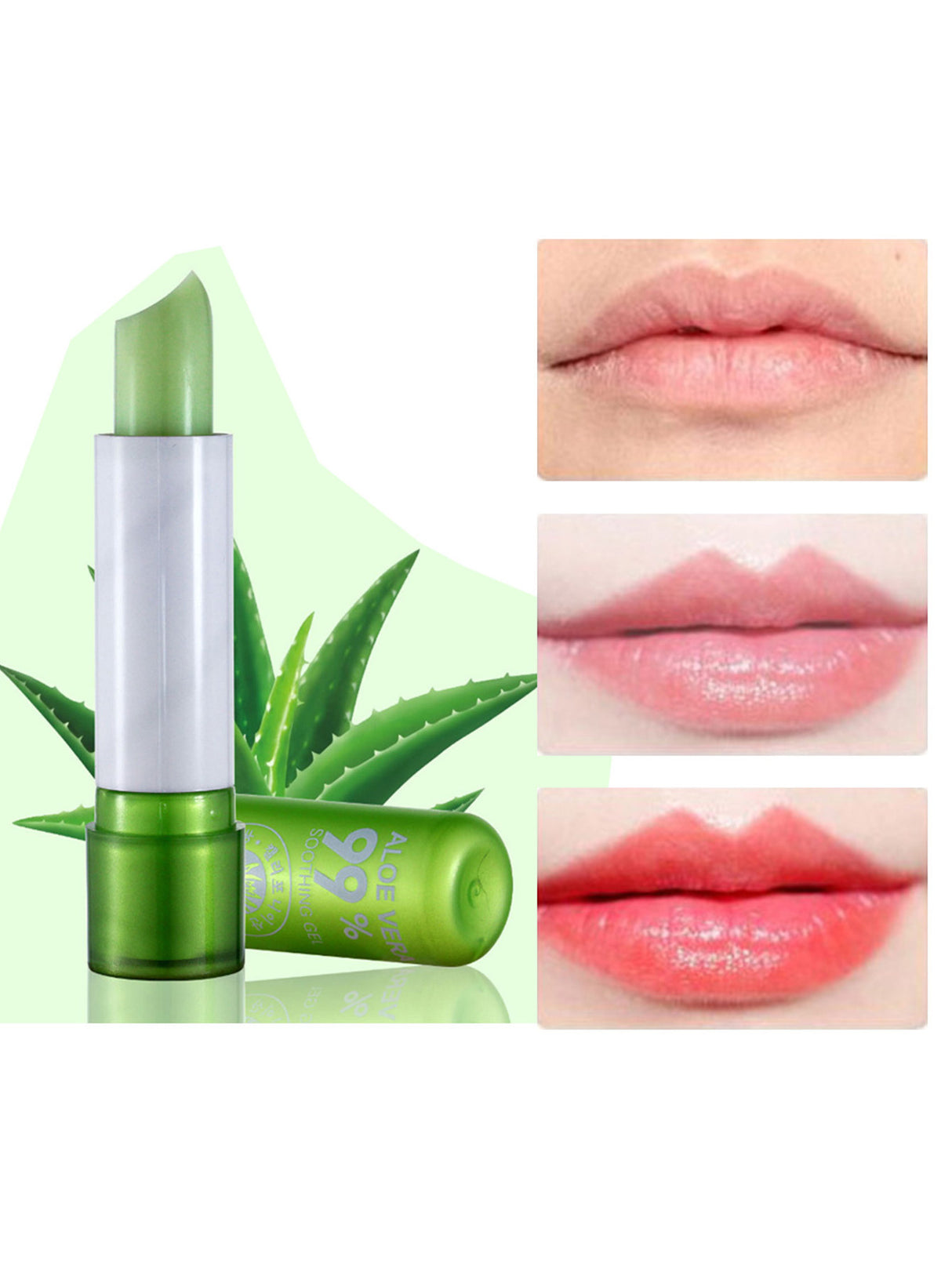 Aloe Vera Color-changing Lipstick Plump And Moisturize Lasting Moisturizing