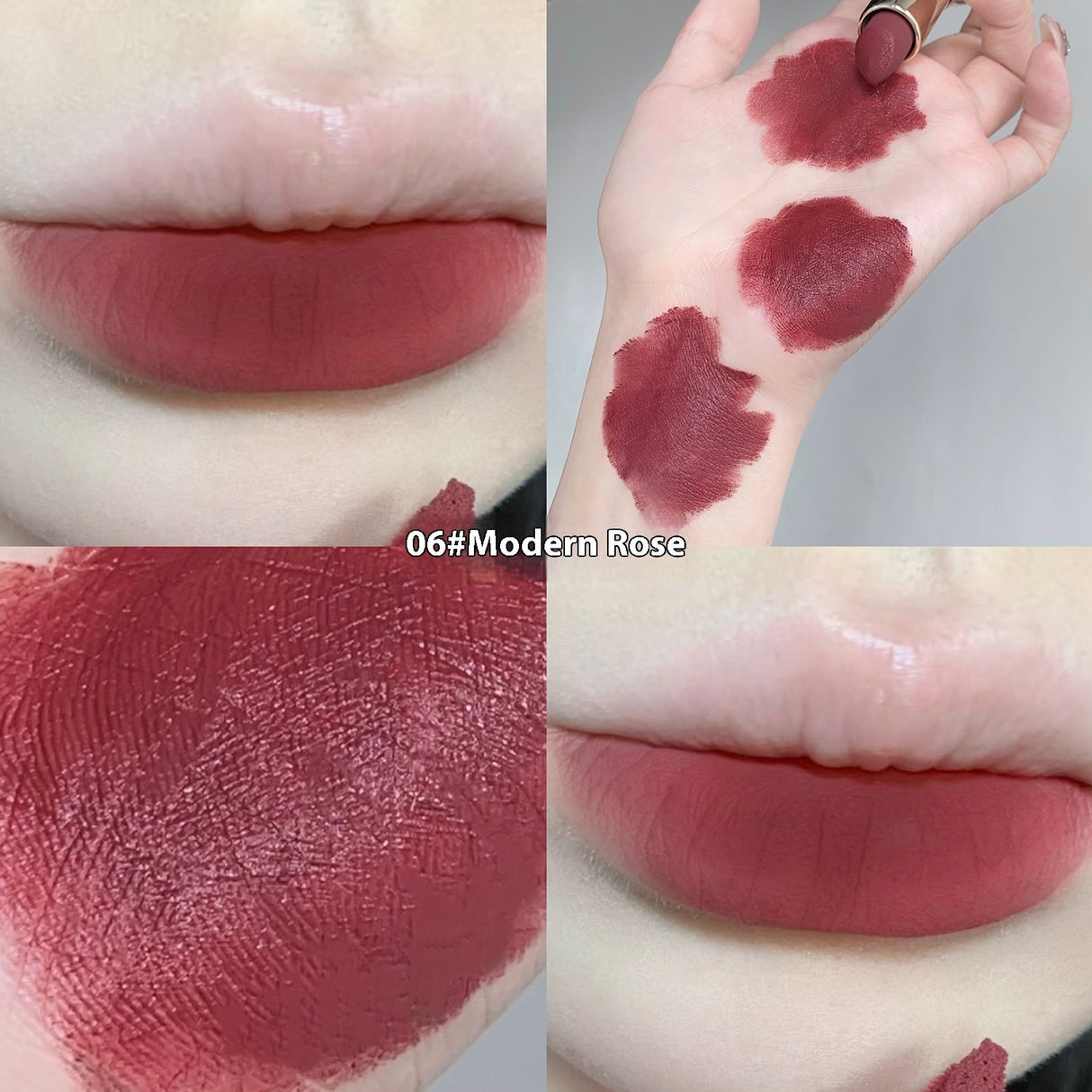 Matte Fake Plain Milk Tea Lipstick