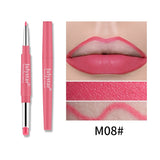 Double-headed Lipstick Lip Liner Does Not Fade No Stain On Cup