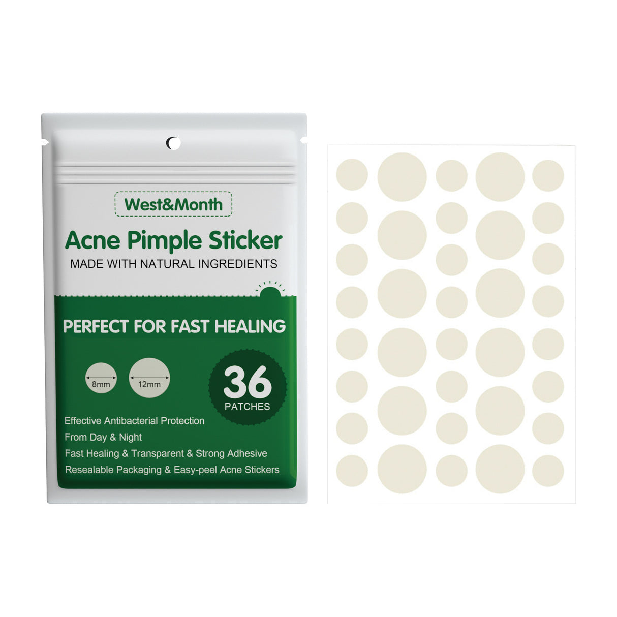 Repairing Essential Oil Waterproof Acne Patch Breathable