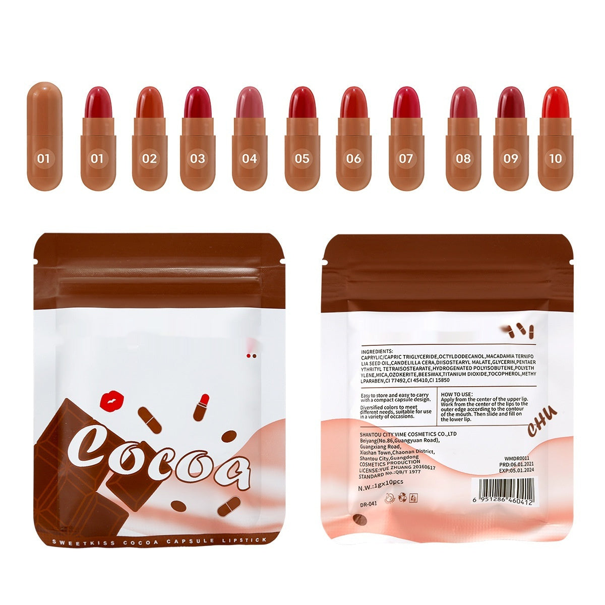 Chocolate Capsule Matte Finish Lipstick