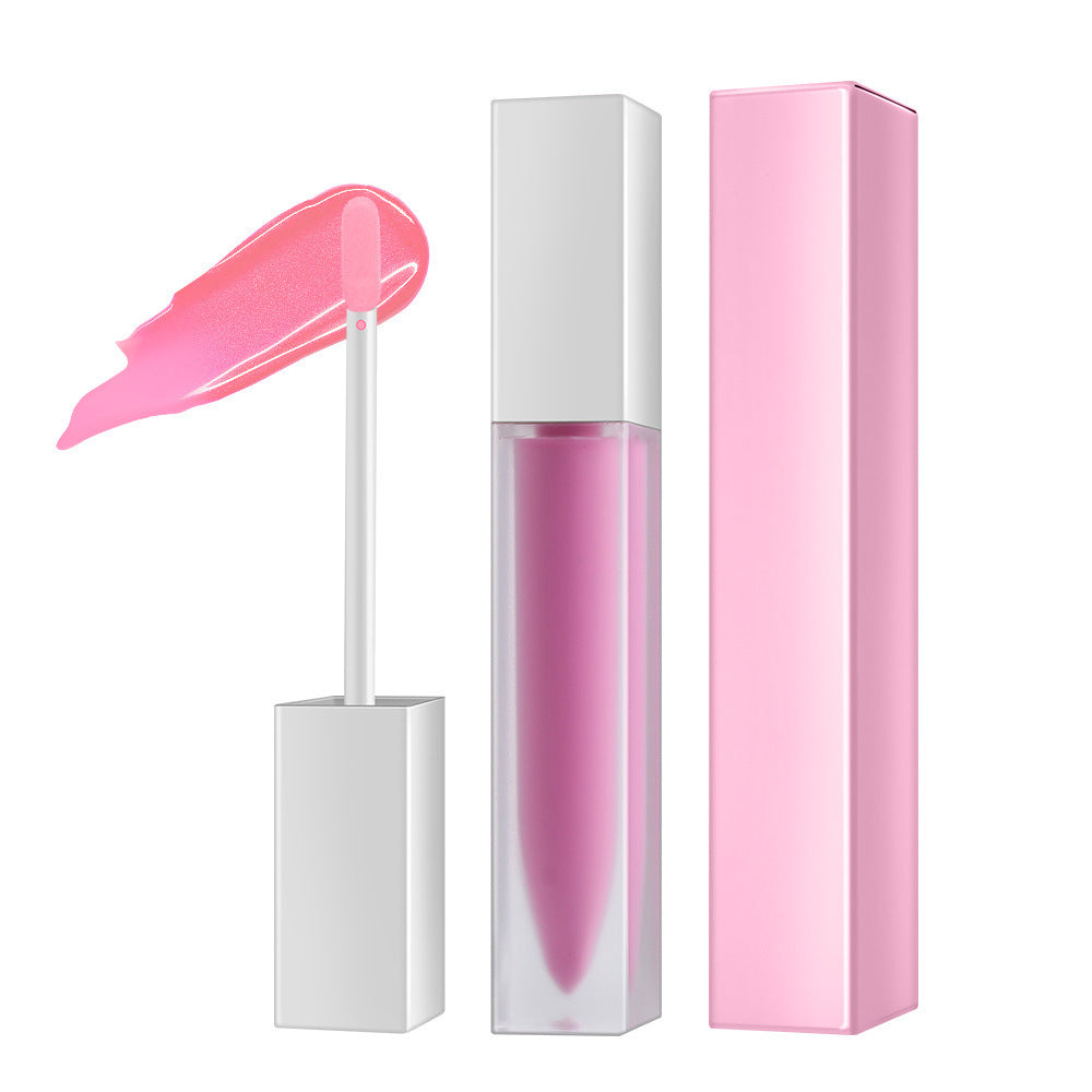 Lip Honey Matte Lipstick Glossy Clear Frosted Square Tube