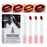 Four-color Matte Moisturizing Not Easy To Fade And Show Off Color Cigarette Lipstick