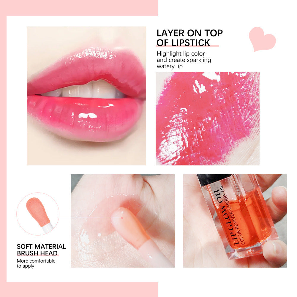 Transparent Dudu Lip Gloss Glass Oil