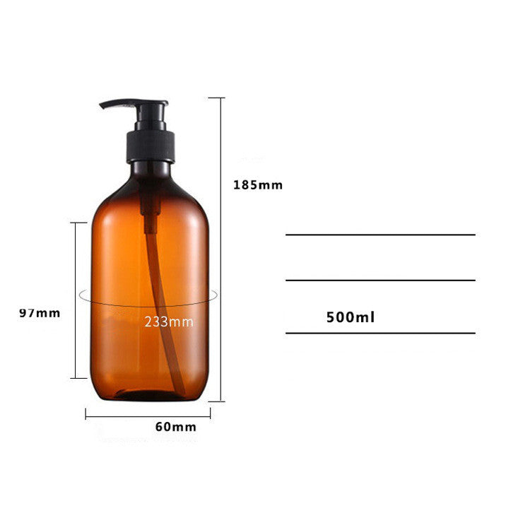 Push The Pump Brown Shower Gel Bottle