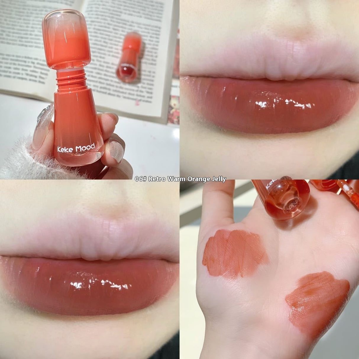 Moisturizing Mushroom-shaped Haircut Mirror Lip Lacquer Water Light Full Lips Moisturizing