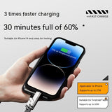 Keychain Four-in-one 60W Fast Charge Portable Short Data Cable