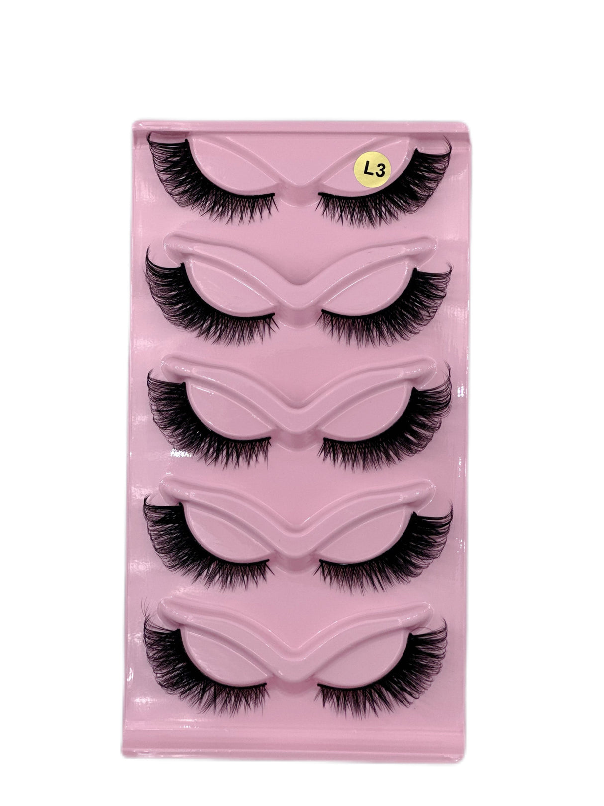 5 Pairs Of Multi-layer Three-dimensional Thick Cross Cat Eye False Eyelashes