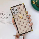 Back Cover Square Leather Phone Case