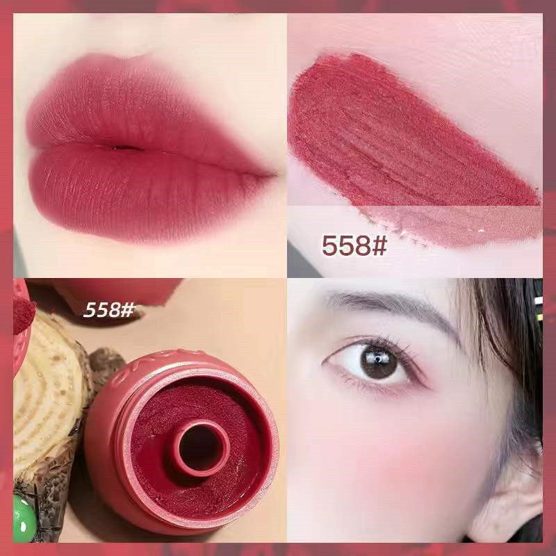 Lip Mud Jar Jelly Color Makeup Velvet Non Stick Cup Student Lipstick