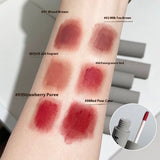 Matte Finish Velvet Non-fading White Smoked Lip Lacquer