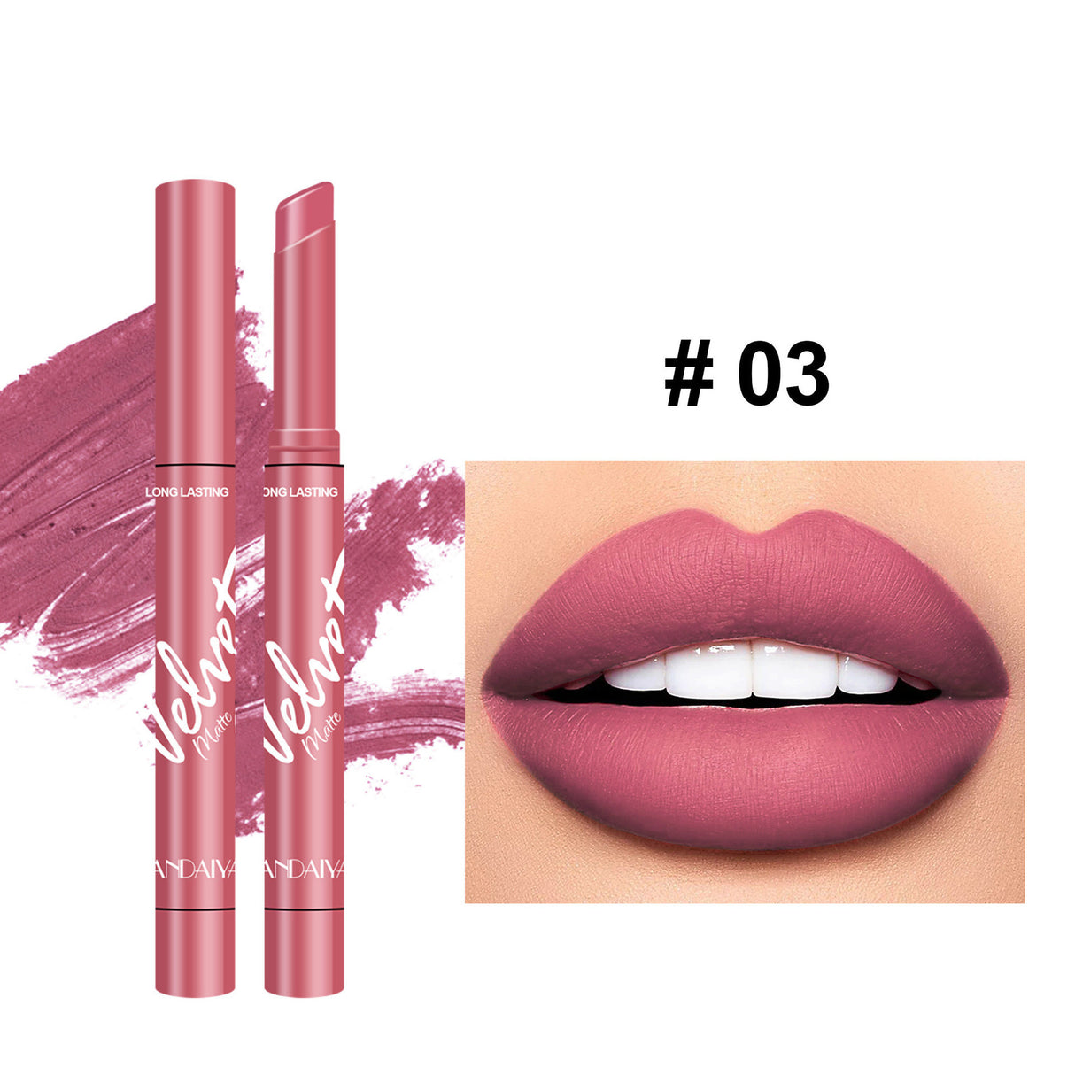 Velvet Matte Lipstick Discoloration Resistant Matte Moisturizing