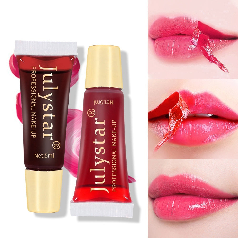 Tear And Pull Lip Lacquer Matte Finish Bottom Color Dyed Lip Lipstick