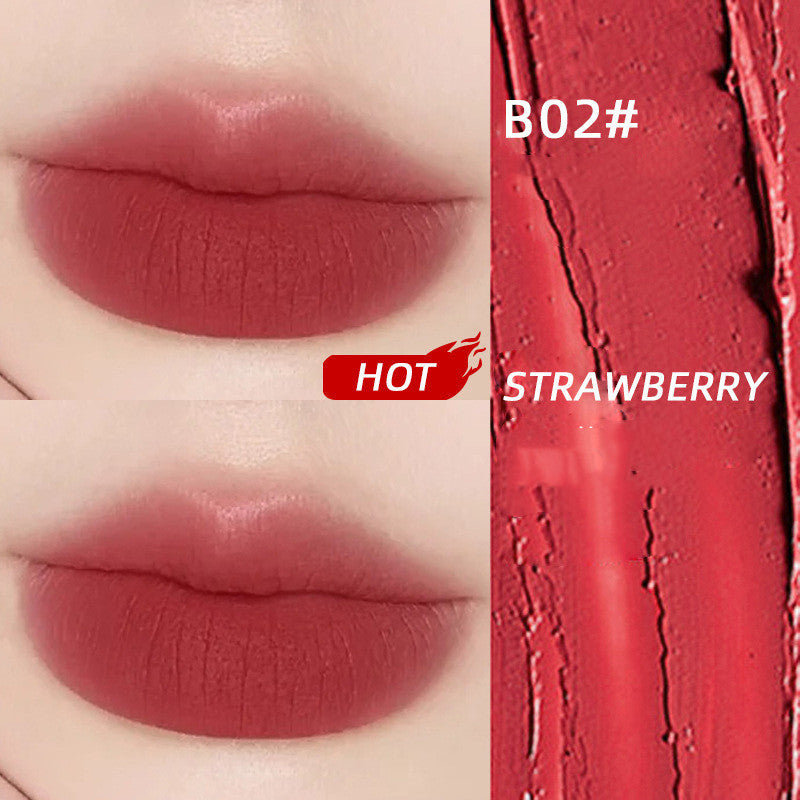 Lip And Cheek Dual-use New Lip Mud Matte Matte Velvet Lip Glaze Lipstick