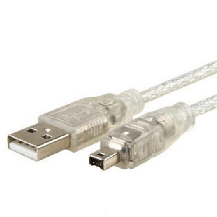 Transparent White USBAM To 4P Computer Peripherals All Cables