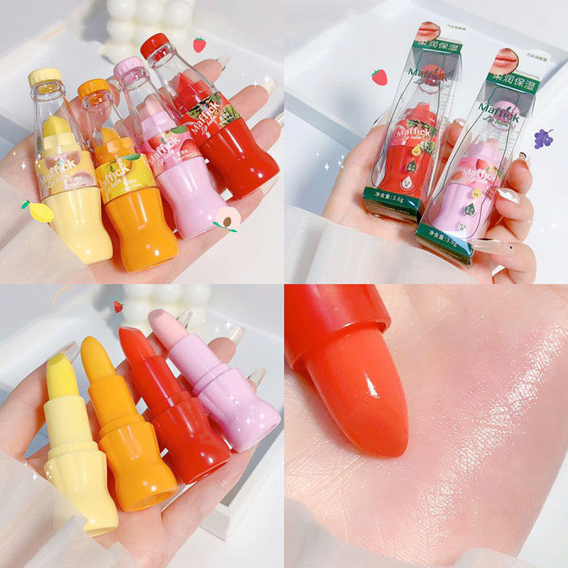 Soda Bottle Lip Balm Moisturizing Hydrating Base Lipstick