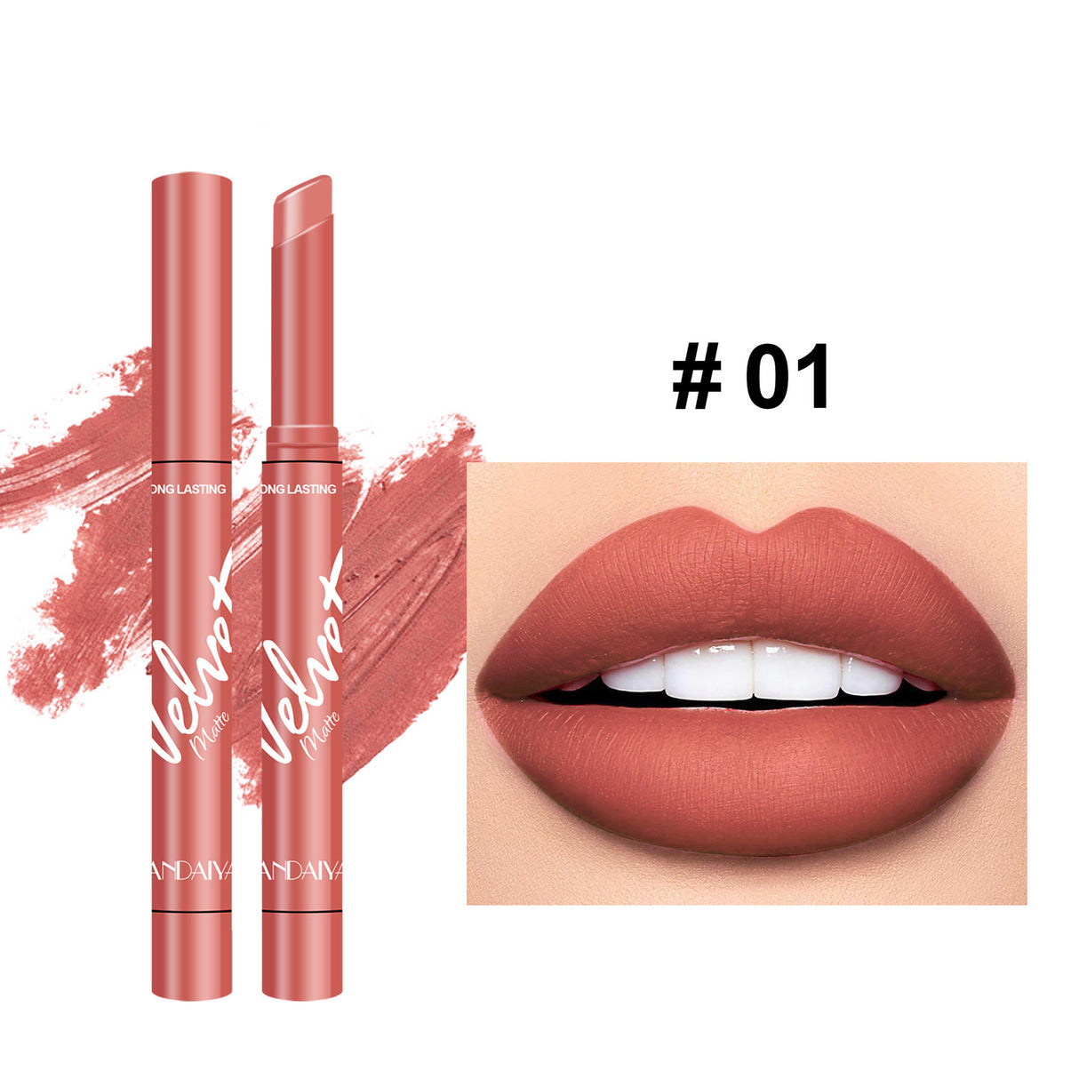 Velvet Matte Lipstick Discoloration Resistant Matte Moisturizing