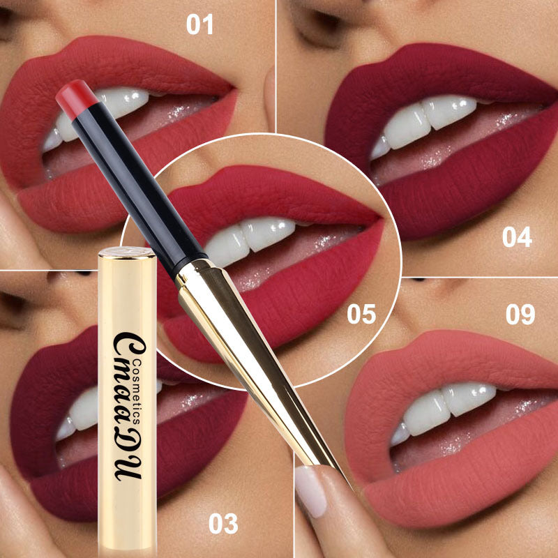 Women's Simple Multicolor Gold Matte Lipstick