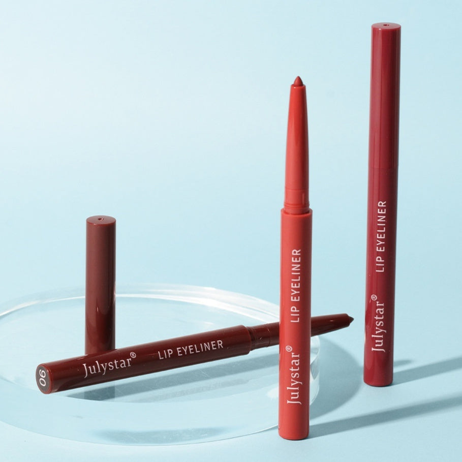 Waterproof Sweatproof Fadeless Automatic Lip Liner European And American Matte Multicolor